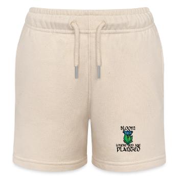 Blühe dort, wo du gepflanzt bist - Kinder Organic Joggingshorts Mini Bolter von Stanley/Stella - Natur - Vorne