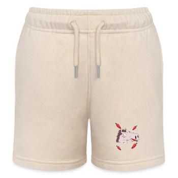 Horse, Hunger, Beets, Horses, Child, Rider, Girl - Kids Organic Sweat Shorts by Stanley/Stella - soft Ecru - Front