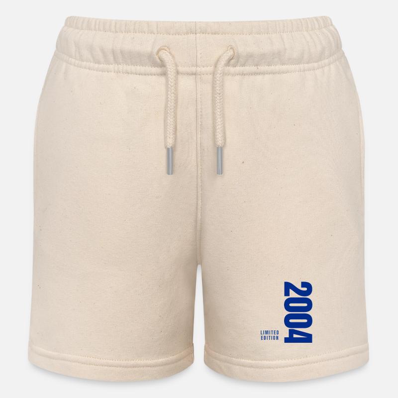 20e anniversaire - Short de jogging enfant bio Stanley/Stella - écru doux