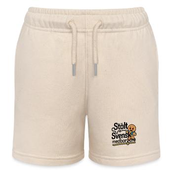 STOLT SVENSK MEDBORGARE - Kids Organic Sweat Shorts by Stanley/Stella - soft Ecru - Front