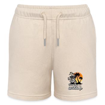 I'm 3 It's My Birthday Aloha Hawaiian Hawaii B-day - Kinder Organic Joggingshorts Mini Bolter von Stanley/Stella - Natur - Vorne