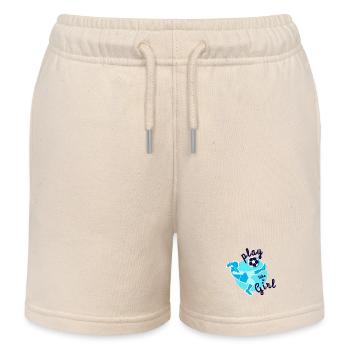 Football féminin - Short de jogging enfant bio Stanley/Stella - écru doux - Devant