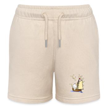 Geister Seefahrt Spuk Gespenst Horror Halloween - Kinder Organic Joggingshorts Mini Bolter von Stanley/Stella - Natur - Vorne