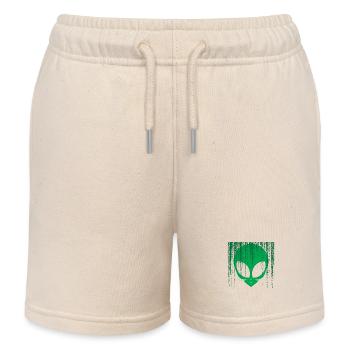 Extraterrestrische Algorithmen Codes Effekt Alien Wortspiel - Kinder Organic Joggingshorts Mini Bolter von Stanley/Stella - Natur - Vorne