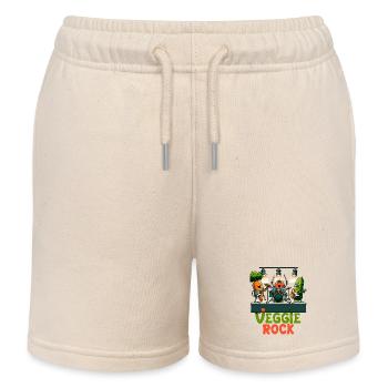 Veggie Rocks Music Band Carrot Buddies - Short de jogging enfant bio Stanley/Stella - écru doux - Devant