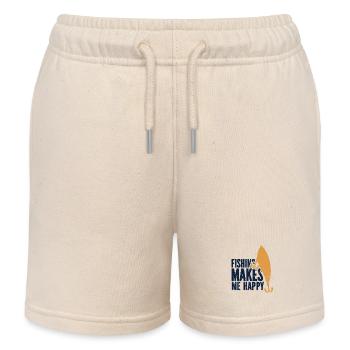 Angler Angelhaken Angelrute Sportfischer - Kinder Organic Joggingshorts Mini Bolter von Stanley/Stella - Natur - Vorne