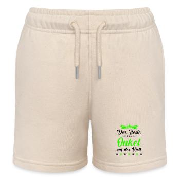 bester onkel auf der ganzen welt - Kinder Organic Joggingshorts Mini Bolter von Stanley/Stella - Natur - Vorne