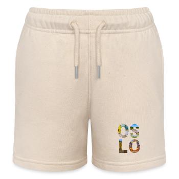Oslo Norvège - Short de jogging enfant bio Stanley/Stella - écru doux - Devant