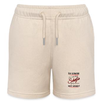 I swear I didn't choose this shit! - Kids Organic Sweat Shorts by Stanley/Stella - soft Ecru - Front