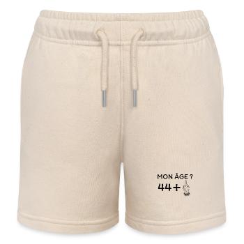 mon âge 45 - Short de jogging enfant bio Stanley/Stella - écru doux - Devant