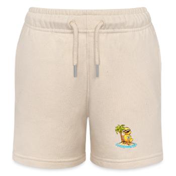 Duck Summer Holiday - Kids Organic Sweat Shorts by Stanley/Stella - soft Ecru - Front
