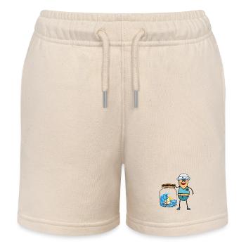 Erdnüsse Seemänner Seefahrer Boot Schiff Matrosen - Kinder Organic Joggingshorts Mini Bolter von Stanley/Stella - Natur - Vorne