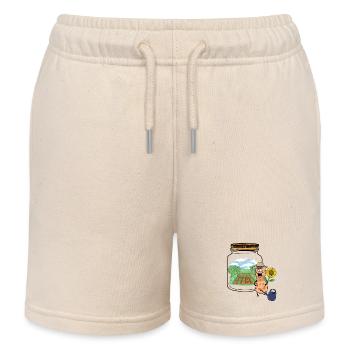 Erdnuss Erdnüsse Garten Traum Sonnenblume - Kinder Organic Joggingshorts Mini Bolter von Stanley/Stella - Natur - Vorne