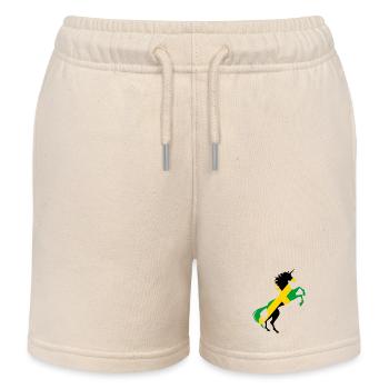 Chemise drapeau Licorne Jamaïque Licorne Magique Jamaïque - Short de jogging enfant bio Stanley/Stella - écru doux - Devant