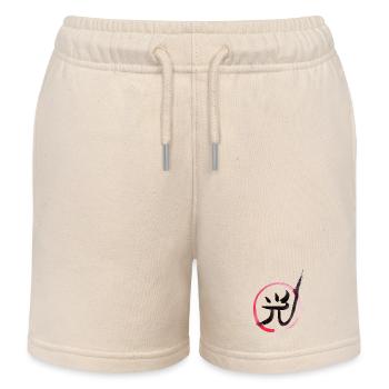 光 hikari lumière lueur bonheur - Short de jogging enfant bio Stanley/Stella - écru doux - Devant