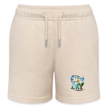 Earth Day Every Day für Männer und Frauen - Kinder Organic Joggingshorts Mini Bolter von Stanley/Stella - Natur - Vorne