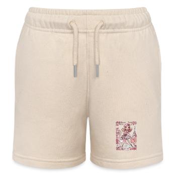 Pariser Chic Fashion Lady Flanieren im Frühling - Kinder Organic Joggingshorts Mini Bolter von Stanley/Stella - Natur - Vorne