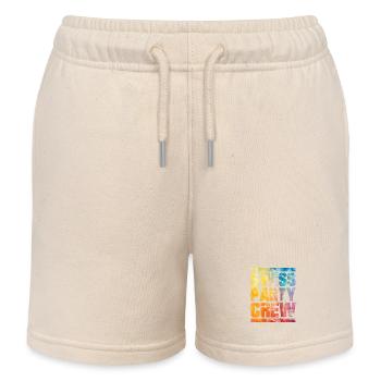 Swiss Party Crew Bunt Schweiz - Kinder Organic Joggingshorts Mini Bolter von Stanley/Stella - Natur - Vorne