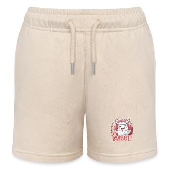 Mouton mignon : mignon et adorable - Short de jogging enfant bio Stanley/Stella - écru doux - Devant
