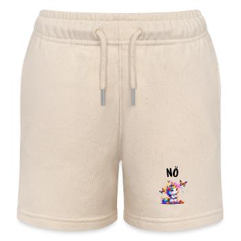 Licorne disant non Garçon et fille Créature mythique - Short de jogging enfant bio Stanley/Stella - écru doux - Devant
