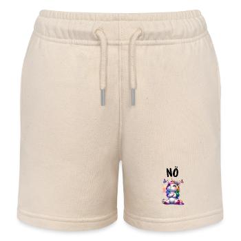 Licorne disant non Garçon et fille Créature mythique - Short de jogging enfant bio Stanley/Stella - écru doux - Devant