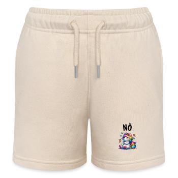 Licorne disant non Garçon et fille Créature mythique - Short de jogging enfant bio Stanley/Stella - écru doux - Devant