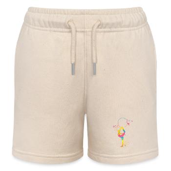Gymnastics Hoops Rhythmic Gymnastics - Kids Organic Sweat Shorts by Stanley/Stella - soft Ecru - Front