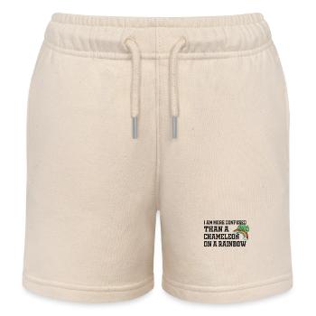 Ich Bin Verwirrter Als Ein Chamäleon - Kinder Organic Joggingshorts Mini Bolter von Stanley/Stella - Natur - Vorne