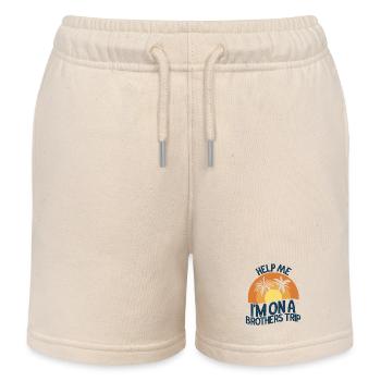 Geschwister Ich Bin Auf Einer Brüderreise - Kinder Organic Joggingshorts Mini Bolter von Stanley/Stella - Natur - Vorne