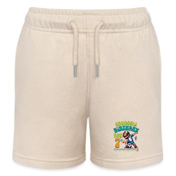 Football du 7e anniversaire - Short de jogging enfant bio Stanley/Stella - écru doux - Devant