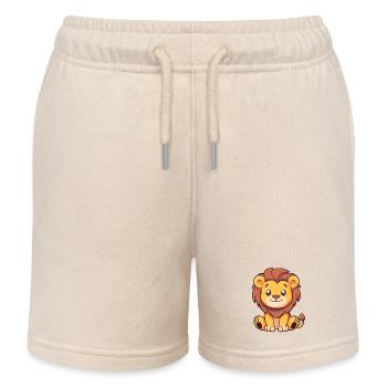 Petit Lion pour les enfants - Short de jogging enfant bio Stanley/Stella - écru doux - Devant