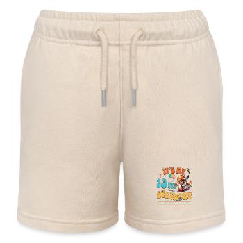 Dragon 13e anniversaire Dragon - Short de jogging enfant bio Stanley/Stella - écru doux - Devant