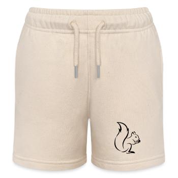 Eichhörnchen - Kinder Organic Joggingshorts Mini Bolter von Stanley/Stella - Natur - Vorne