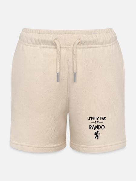 Humour randonnée Rando - Short de jogging enfant bio Stanley/Stella - écru doux