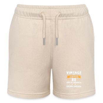 80 Years Vintage 1944 Cadeau d’anniversaire - Short de jogging enfant bio Stanley/Stella - écru doux - Devant