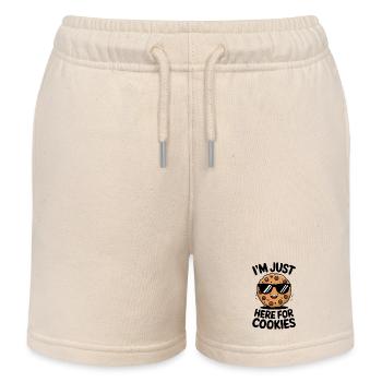 Cookies Saying Chocolate Cookies Funny Cookie Gift - Kids Organic Sweat Shorts by Stanley/Stella - soft Ecru - Front