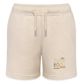 2006 Vintage Retro Birthday Gift - Kids Organic Sweat Shorts by Stanley/Stella - soft Ecru - Front