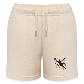 Boulderer Colorsplash Boulder Bouldering - Kids Organic Sweat Shorts by Stanley/Stella - soft Ecru - Front