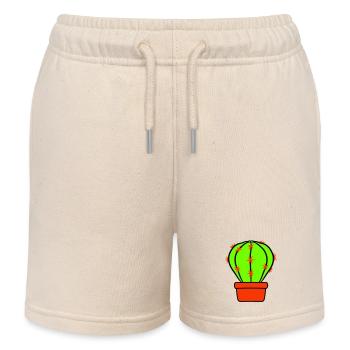 Cactus Plante Épineux Épineux Déserts Cactus - Short de jogging enfant bio Stanley/Stella - écru doux - Devant