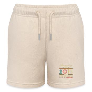 2015 Vintage Retro Geburtstagsgeschenk - Kinder Organic Joggingshorts Mini Bolter von Stanley/Stella - Natur - Vorne