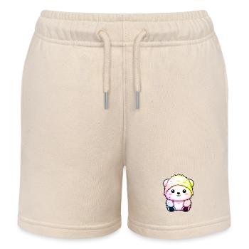 Eisbär Winter Polar Bär Tier Comic - Kinder Organic Joggingshorts Mini Bolter von Stanley/Stella - Natur - Vorne