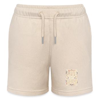 Live To Make People Laugh 10 - Kinder Organic Joggingshorts Mini Bolter von Stanley/Stella - Natur - Vorne