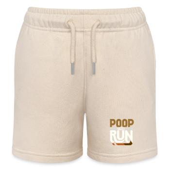Poop Then Run 6 - Kinder Organic Joggingshorts Mini Bolter von Stanley/Stella - Natur - Vorne