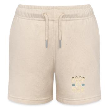 Poop Then Run 7 - Kinder Organic Joggingshorts Mini Bolter von Stanley/Stella - Natur - Vorne