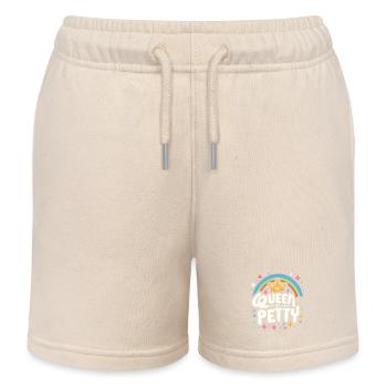 Queen Of Petty 5 - Kinder Organic Joggingshorts Mini Bolter von Stanley/Stella - Natur - Vorne