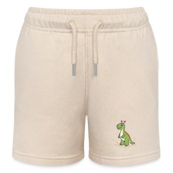 DINOSAURIER - Kinder Organic Joggingshorts Mini Bolter von Stanley/Stella - Natur - Vorne