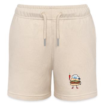 Seemann Seemänner maritim Seefahrt Moin - Kinder Organic Joggingshorts Mini Bolter von Stanley/Stella - Natur - Vorne