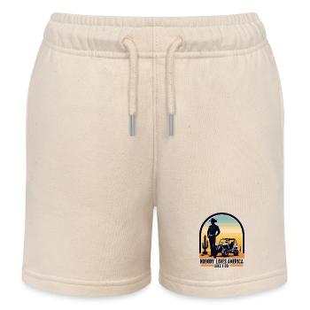 Amerika Liebhaber - Kinder Organic Joggingshorts Mini Bolter von Stanley/Stella - Natur - Vorne
