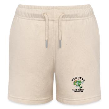 Neujahr: Gleiche menschliche Probleme - Kinder Organic Joggingshorts Mini Bolter von Stanley/Stella - Natur - Vorne