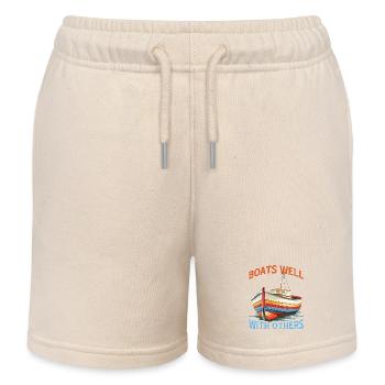 Boats Well With Others 2 - Kinder Organic Joggingshorts Mini Bolter von Stanley/Stella - Natur - Vorne